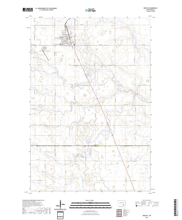 Edgeley, ND — USGS 7.5-minute topo (2024)