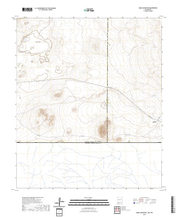 Camel Mountain, NM,CHH, US — USGS 7.5-minute topo (2023)
