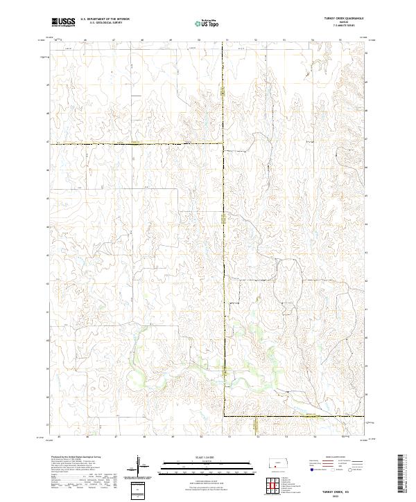 Turkey Creek, KS — USGS 7.5-minute topo (2022)