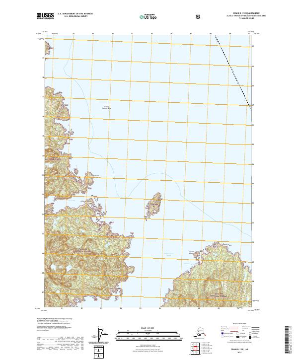 Craig B-1 SE, AK — USGS 7.5-minute topo (2021)