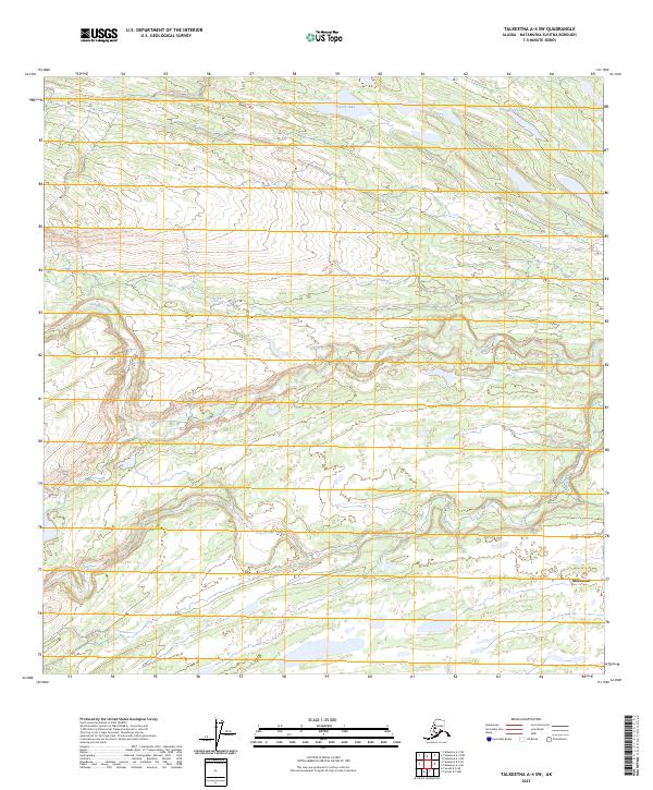 Talkeetna A-4 SW, AK — USGS 7.5-minute topo (2023)