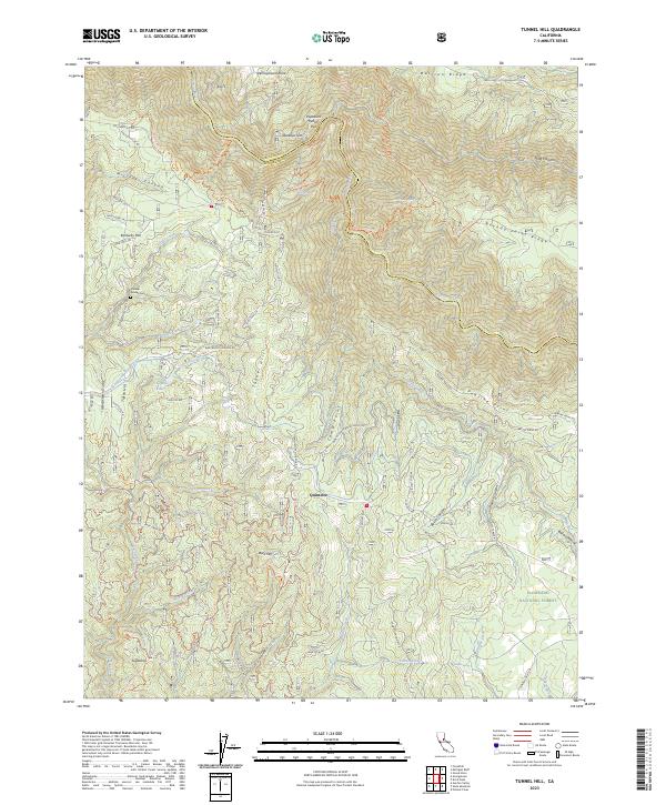 Tunnel Hill, CA — USGS 7.5-minute topo (2023)