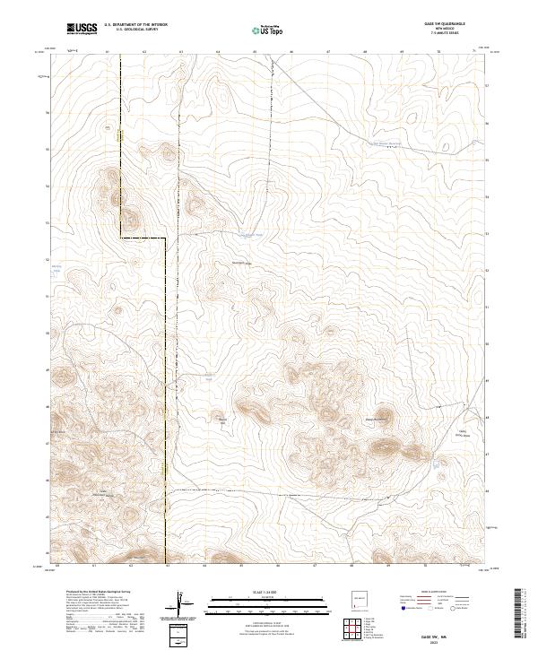 Gage SW, NM — USGS 7.5-minute topo (2023)