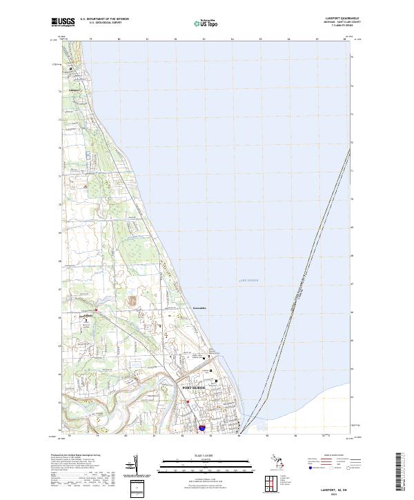 Lakeport, MI-ON — USGS 7.5-minute topo (2023)
