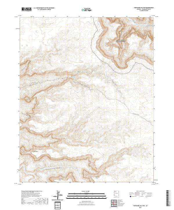 Topocoba Hilltop, AZ — USGS 7.5-minute topo (2021)
