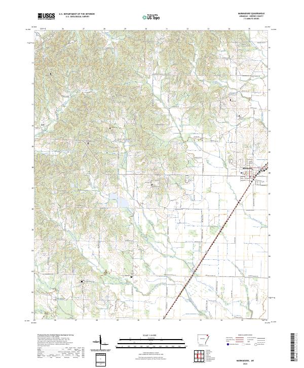 Marmaduke, AR — USGS 7.5-minute topo (2024)