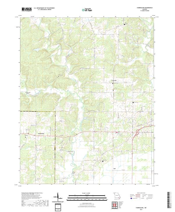 Fairdealing, MO — USGS 7.5-minute topo (2021)