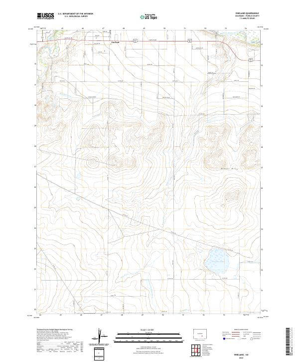 Vineland, CO — USGS 7.5-minute topo (2022)