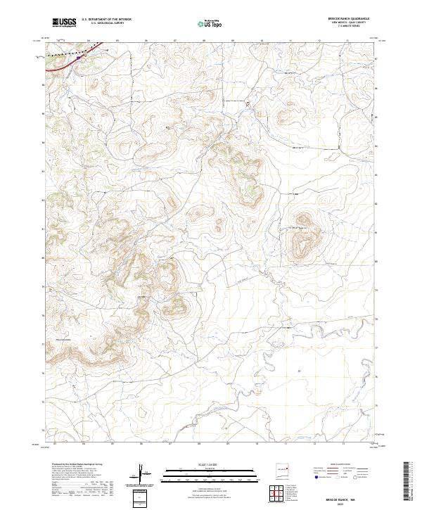 Briscoe Ranch, NM — USGS 7.5-minute topo (2023)