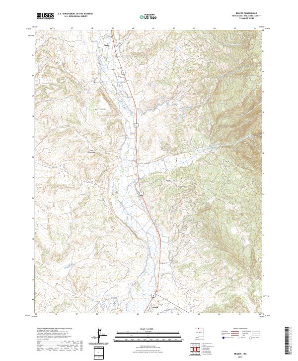 Brazos, NM — USGS 7.5-minute topo (2023)
