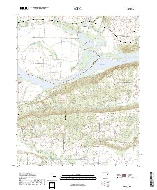Mulberry, AR — USGS 7.5-minute topo (2024)