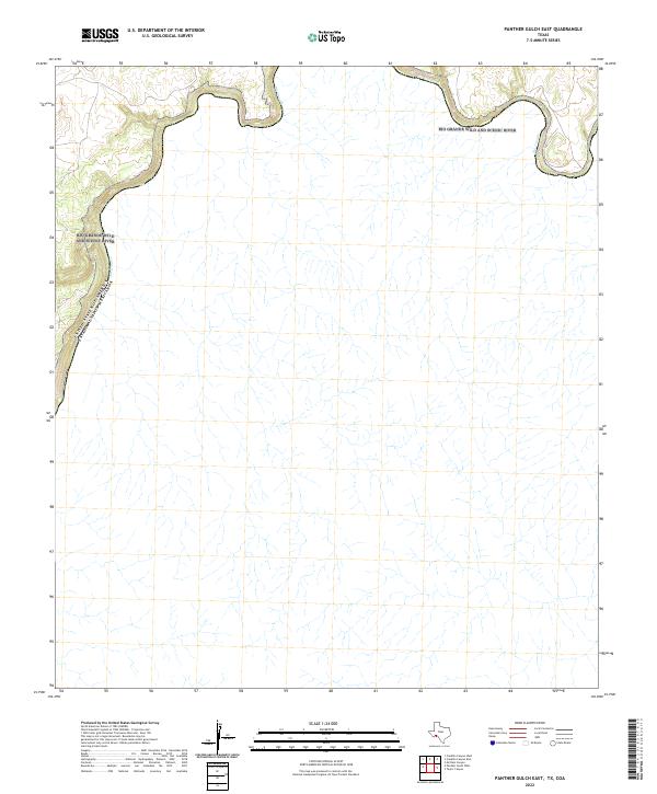 Panther Gulch East, TX,COA, US — USGS 7.5-minute topo (2022)