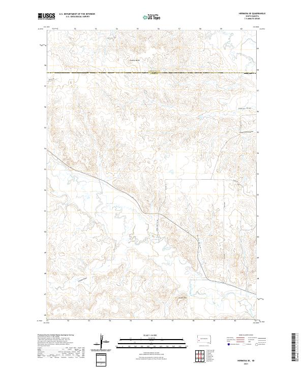 Hermosa SE, SD — USGS 7.5-minute topo (2021)