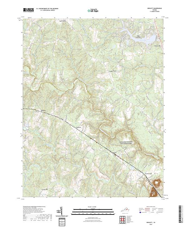 Hewlett, VA — USGS 7.5-minute topo (2022)