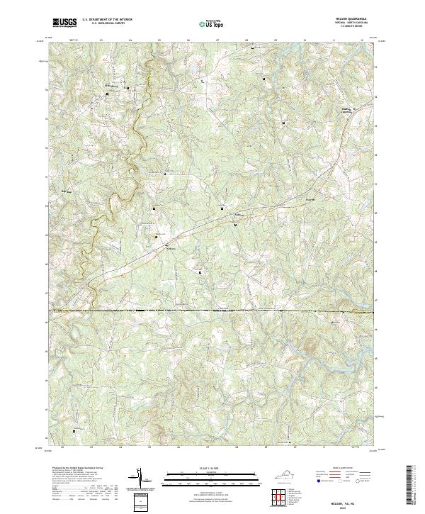 Nelson, VA-NC — USGS 7.5-minute topo (2022)
