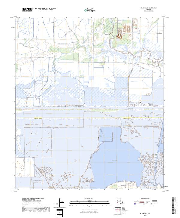 Black Lake, LA — USGS 7.5-minute topo (2024)