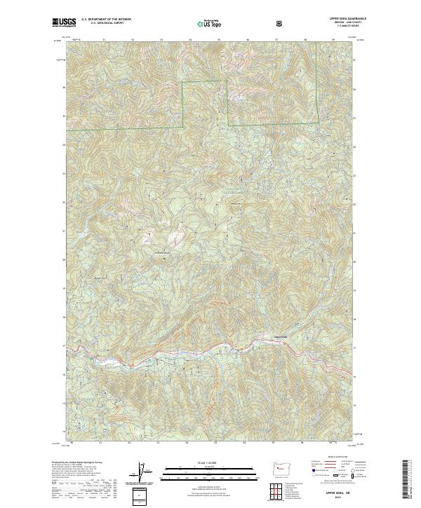 Upper Soda, OR — USGS 7.5-minute topo (2023)