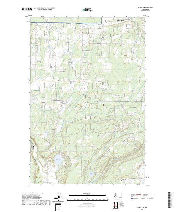 Harts Lake, WA — USGS 7.5-minute topo (2023)