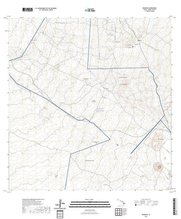 Keamuku, HI — USGS 7.5-minute topo (2024)