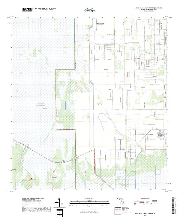 Royal Palm Ranger Station, FL — USGS 7.5-minute topo (2024)