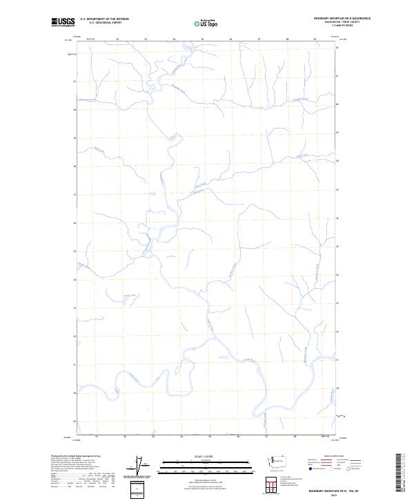 Boundary Mountain OE N, WA-BC — USGS 7.5-minute topo (2023)