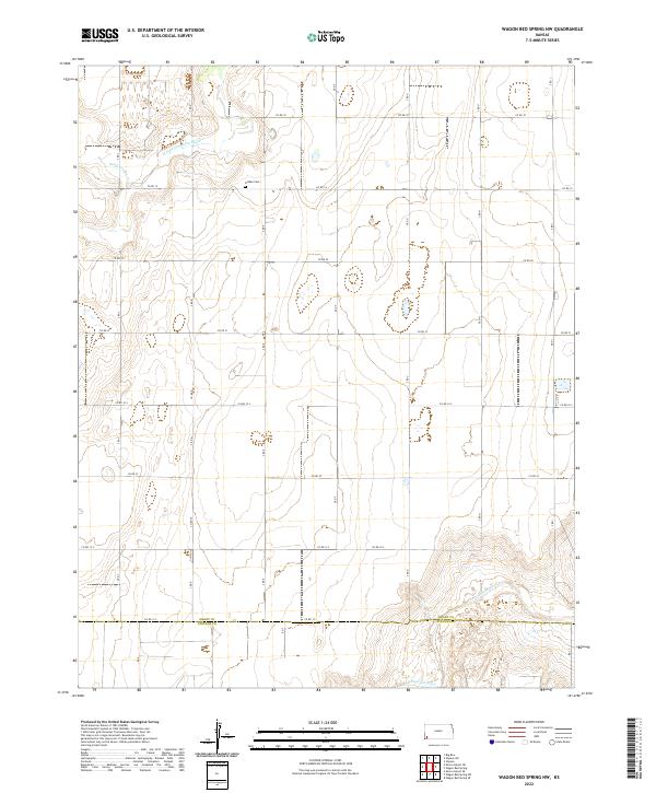 Wagon Bed Spring NW, KS — USGS 7.5-minute topo (2022)