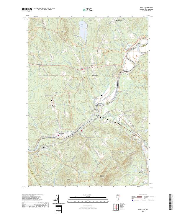 Gilman, VT-NH — USGS 7.5-minute topo (2024)