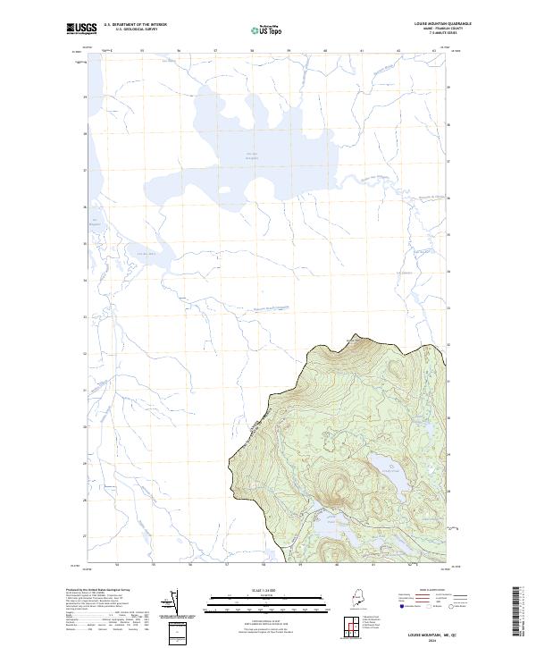 Louise Mountain, ME-QC — USGS 7.5-minute topo (2024)