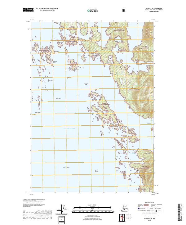 Sitka C-7 SE, AK — USGS 7.5-minute topo (2021)