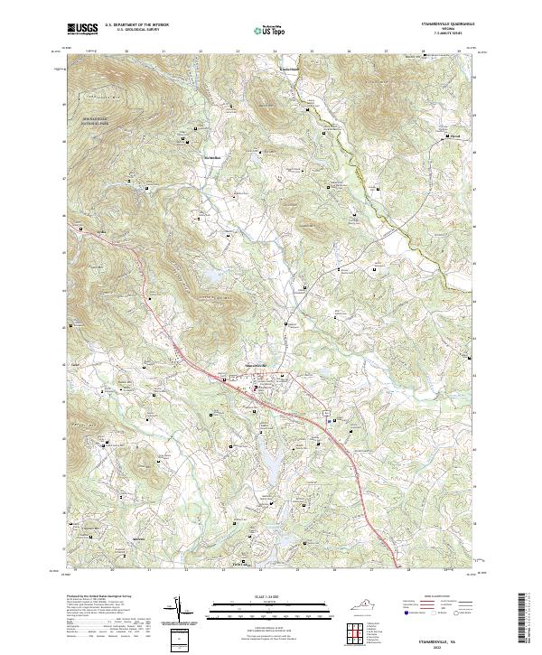 Stanardsville, VA — USGS 7.5-minute topo (2022)