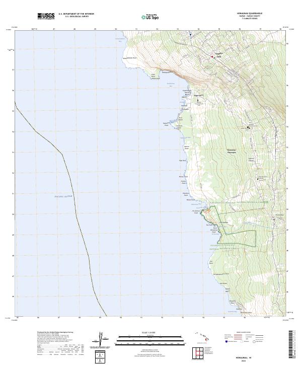 Honaunau, HI — USGS 7.5-minute topo (2024)