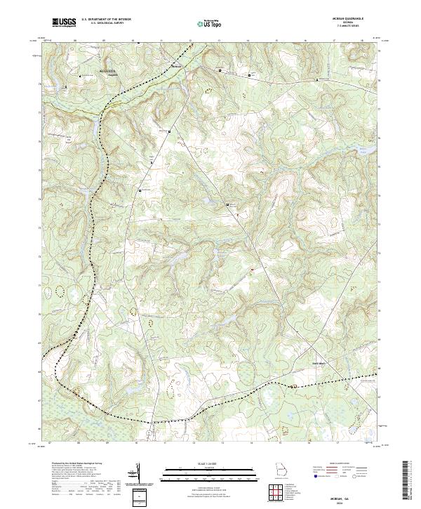 McBean, GA — USGS 7.5-minute topo (2024)