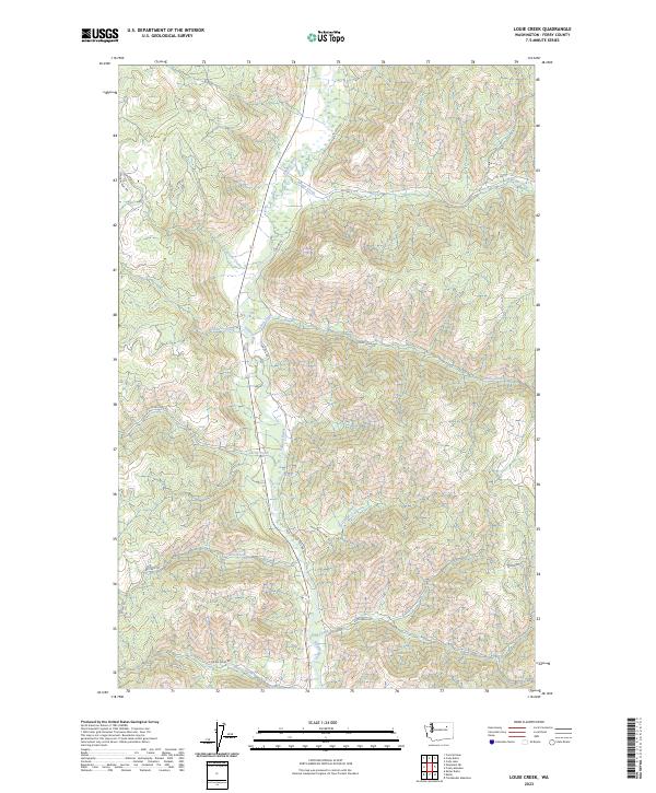 Louie Creek, WA — USGS 7.5-minute topo (2023)