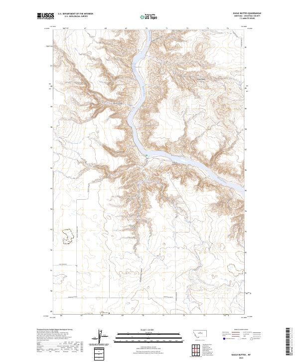 Eagle Buttes, MT — USGS 7.5-minute topo (2024)