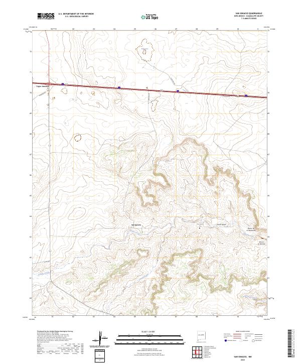 San Ignacio, NM — USGS 7.5-minute topo (2023)