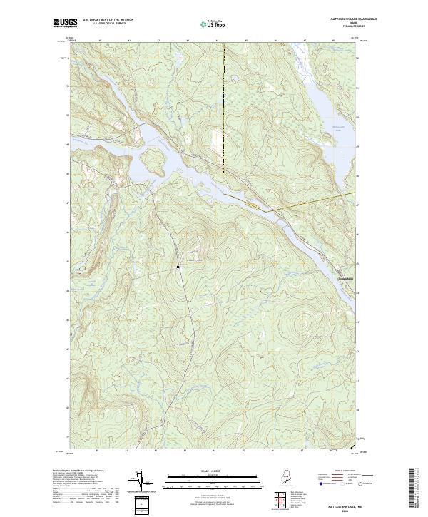 Mattaseunk Lake, ME — USGS 7.5-minute topo (2024)