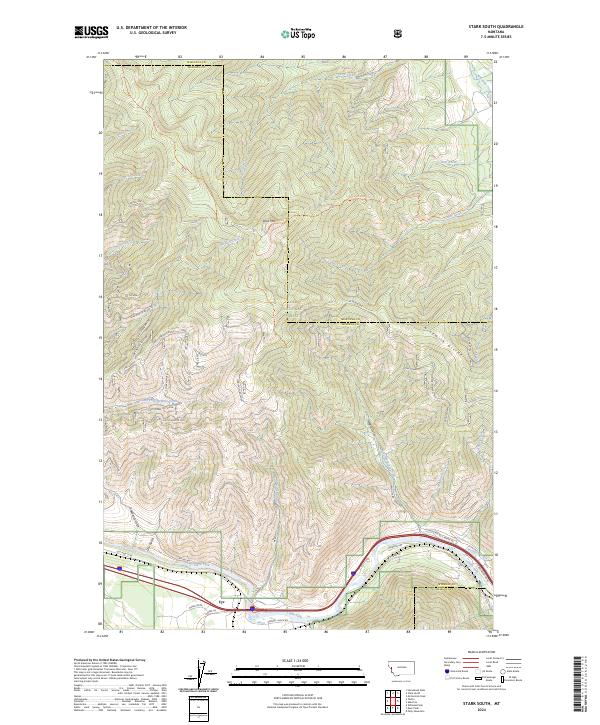 Stark South, MT — USGS 7.5-minute topo (2024)