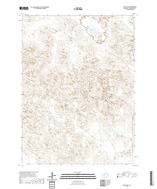 Cody Lake, NE — USGS 7.5-minute topo (2021)