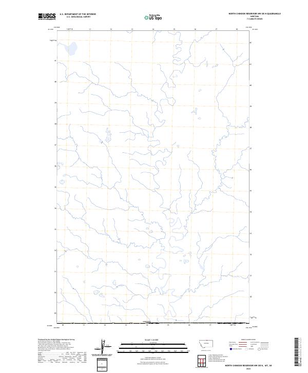 North Chinook Reservoir NW OE N, MT-SK — USGS 7.5-minute topo (2024)
