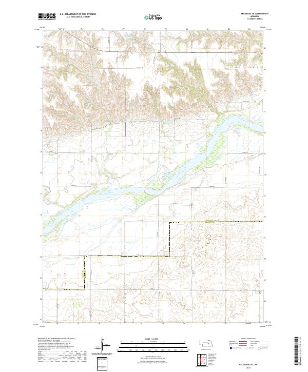 Belgrade SE, NE — USGS 7.5-minute topo (2021)
