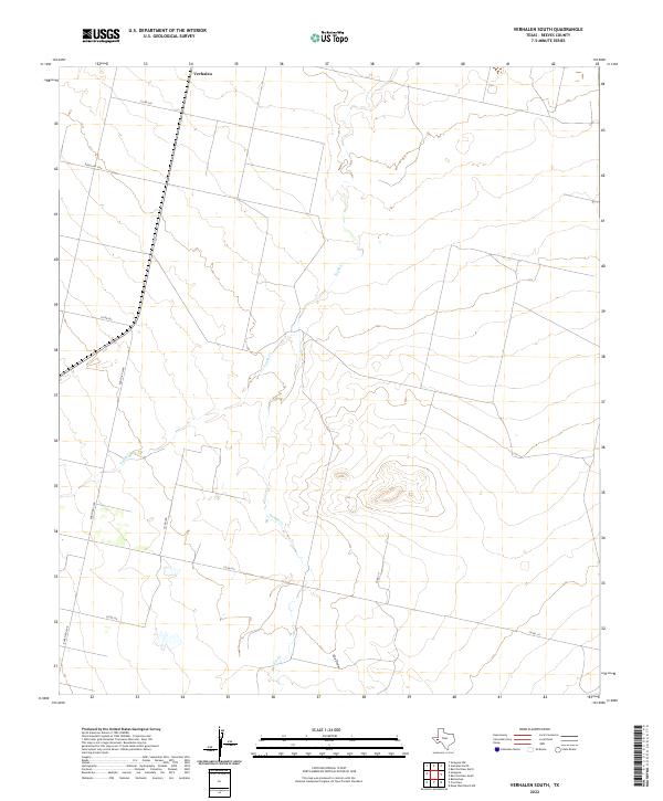 Verhalen South, TX — USGS 7.5-minute topo (2022)