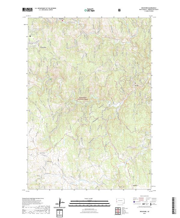 Rochford, SD — USGS 7.5-minute topo (2021)