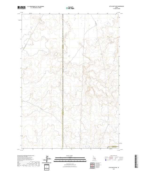 Little Butte NW, ID — USGS 7.5-minute topo (2023)