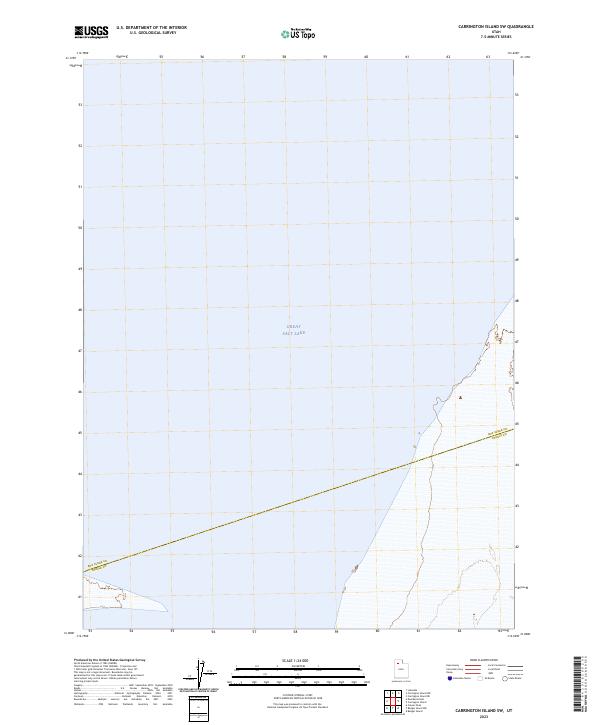 Carrington Island SW, UT — USGS 7.5-minute topo (2023)