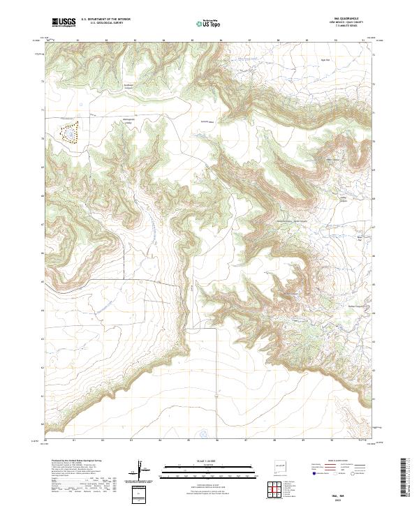 Ima, NM — USGS 7.5-minute topo (2023)