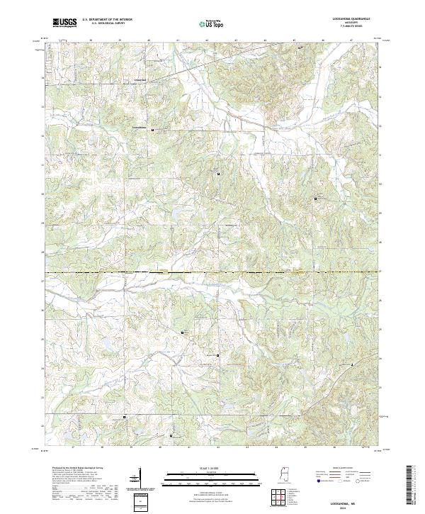 Looxahoma, MS — USGS 7.5-minute topo (2024)