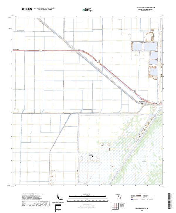 Loxahatchee NW, FL — USGS 7.5-minute topo (2024)