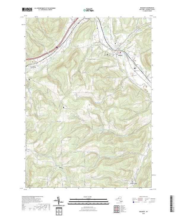 Belmont, NY — USGS 7.5-minute topo (2023)