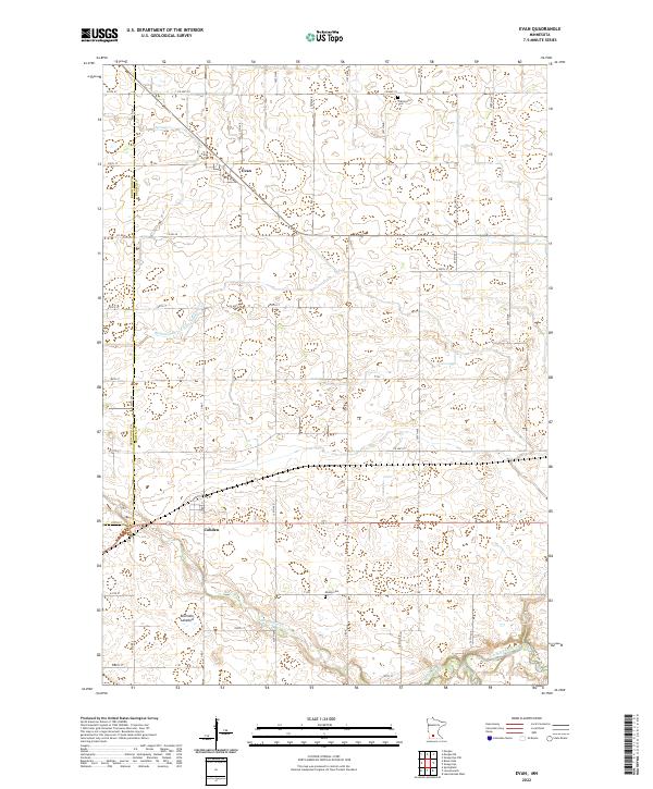 Evan, MN — USGS 7.5-minute topo (2022)