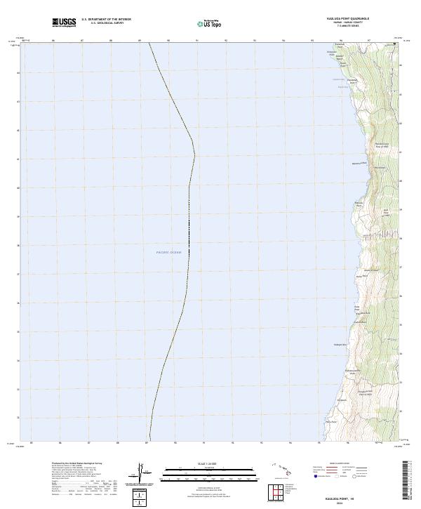 Kauluoa Point, HI — USGS 7.5-minute topo (2024)